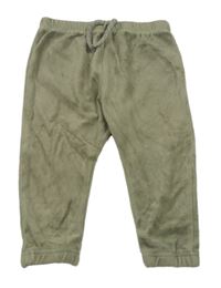 Khaki sametové tepláky Primark