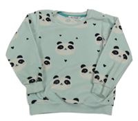 Světlemodrá plyšová mikina s pandami M&S