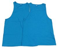 2set - 2x tílko 2x světlemodré Y.F.K.