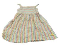 Bílo-barevné pruhované šaty 