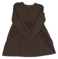 Hnědo-černé šaty s leopardím vzorem H&M