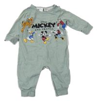 Světlezelený overal s Mickeym a kamarády H&M