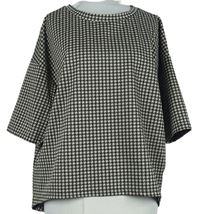 Dámská černo-smetanová vzorovaná halenka Primark 