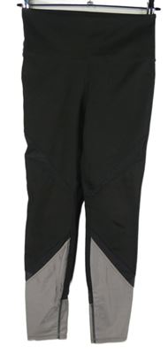 Dámské tmavošedo-šedé sportovní legíny H&M