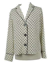 Dámská smetanová vzorovaná halenka New Look 