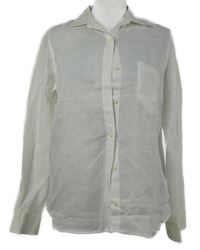 Dámská bílá lněná halenka GAP 