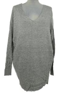 Dámská šedá svetrová vlněná tunika Atmosphere 