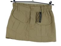 Nové - Dámská béžová minisukně s kapsami PrettyLittle Thing vel. 32
