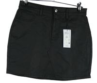 Nové - Dámská černá potažená sukně Primark 