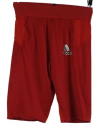 Pánské červené spodní funkční kraťasy Adidas 
