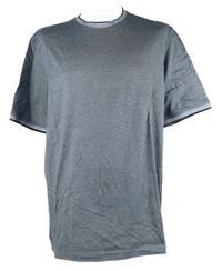 Pánské tmavomodré melírované tričko Bugatti vel. 3XL