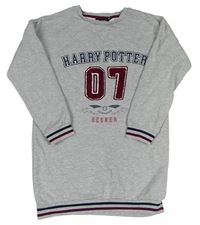 Světlešedé teplákové šaty s nápisem Harry Potter Primark