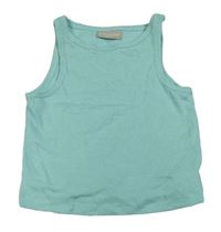 Modrý žebrovaný crop top Matalan