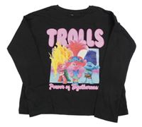 Černé triko s Trolls 