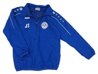 Safírová šusťáková sportovní bunda s potiskem jako-o