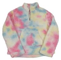 Barevná chlupatá mikina Shein