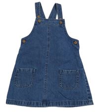 Tmavomodré riflové šaty s kapsami F&F