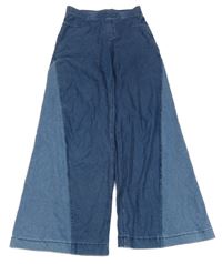 Tmavomodro-modré široké tregíny H&M