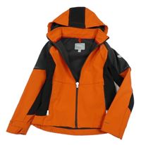 Oranžovo-šedo-černá softshellová bunda s kapucí Regatta