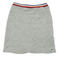 Světlešedá tepláková sukně s pruhovaným pasem Tommy Hilfiger