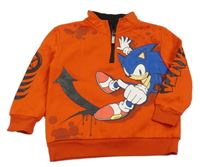 Červená mikina se Sonicem PRIMARK