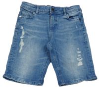 Modré skinny riflové kraťasy Denim Co.