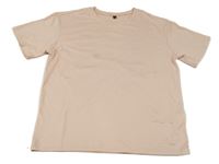 Růžové oversize tričko s nápisem a sluncem 