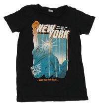 Černé tričko se sochou svobody Chapter Young