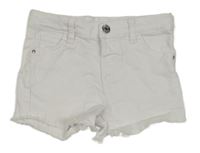 Bílé elastické riflové kraťasy Denim Co.