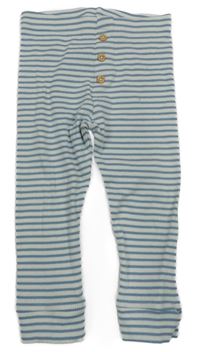 Modro-bílé pruhované žebrované tepláky M&S