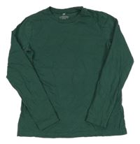 Tmavozelené triko H&M
