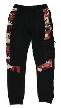 Černo-army tepláky s kapsou George