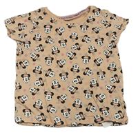 Pudrové tričko s Minnie Disney