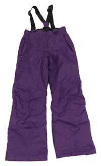 Fialové šusťákové laclové funkční oteplovačky Crivit