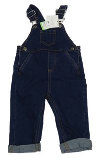 Nové - Tmavomodré laclové rifle 