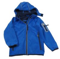 Safírová softshellová bunda s odepínací kapucí Kiki&Koko