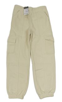 Smetanové cargo cuff tepláky Primark