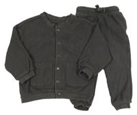 2set - Šedá vzorovaná propínací mikina + tepláky George 