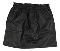 Černá koženková sukně Dunnes