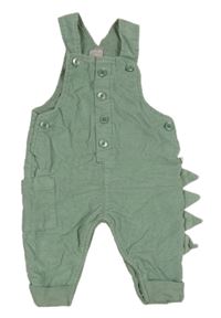 Světlezelené manšestrové laclové podšité kalhoty Smile