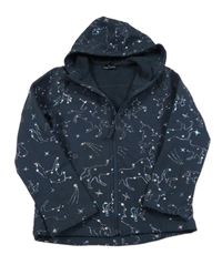 Tmavomodrá softshellová bunda s jednorožci a kapucí Mountain Warehouse