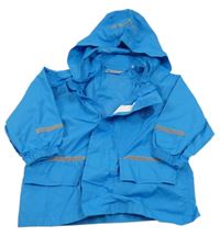 Modrá nepromokavá bunda s odepínací kapucí Impidimpi