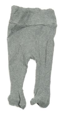 Šedé žebrované polodupky Shein 