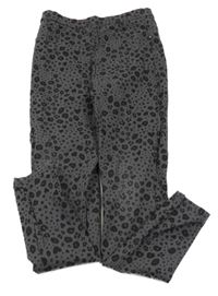 Šedo-černé vzorované džegíny George 