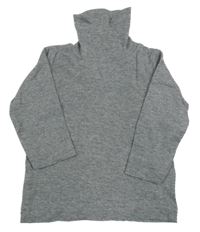 Šedé melírované triko s rolákem Lupilu