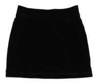 Černá sametová třpytivá sukně Yigga