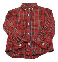 Červeno-barevná kostkovaná košile Next 