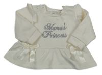 Smetanová peplum mikina s nápisem River 