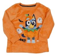 Oranžová chlupatá mikina s Bluey Nutmeg