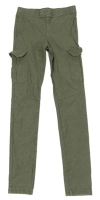 Khaki cargo legíny H&M
